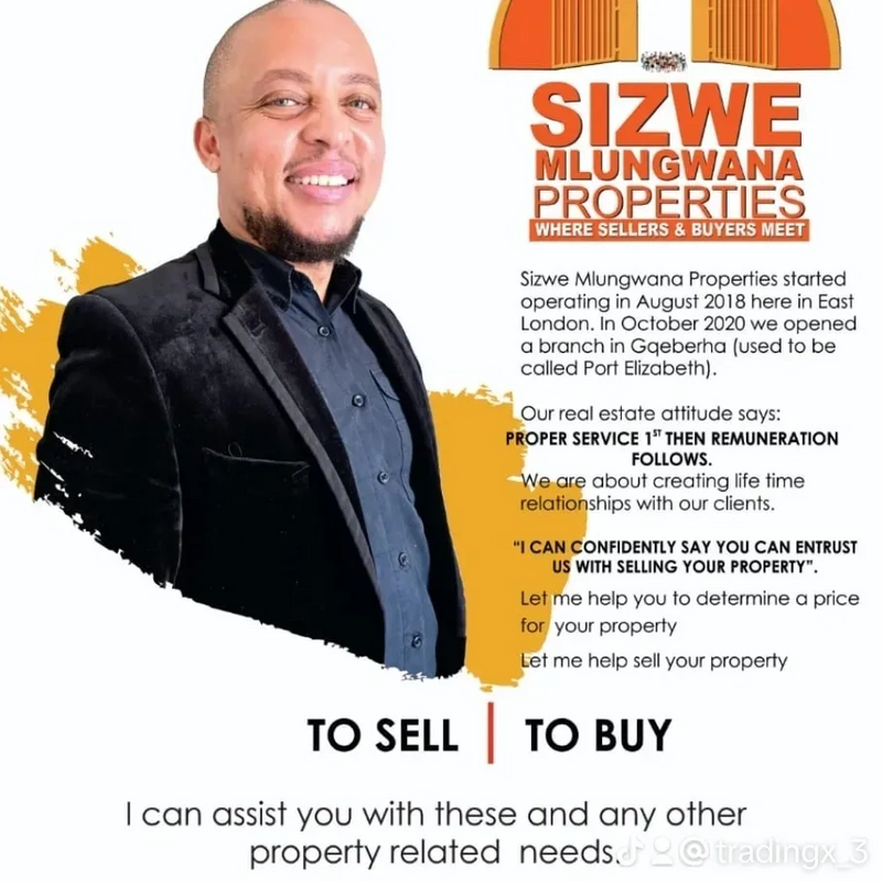 We Buy and Sell properties for you, call us on 064 375 7551