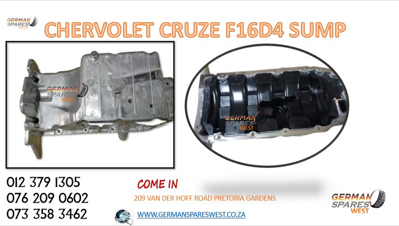 chevrolet cruze f16d4 sump for sale new