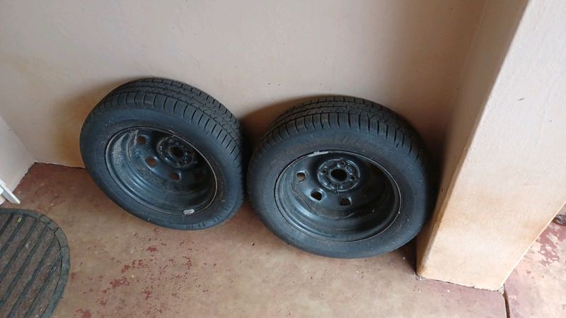 Car tyres.