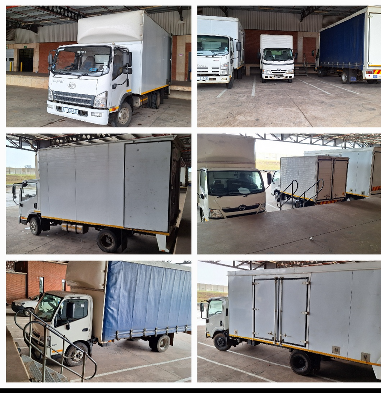 LIGHT COMMERCIAL TRUCKS AVAILABLE FOR HIRE