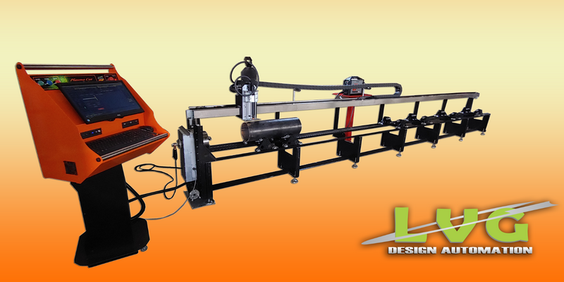 CNC Plasma Pipe Cutter for conveyor rollers and fire hydrants etc.