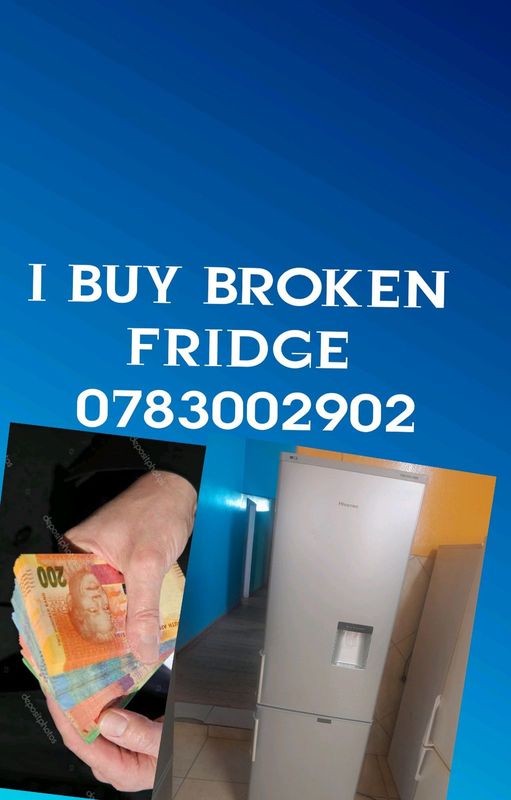We are buying damage non-working fridge