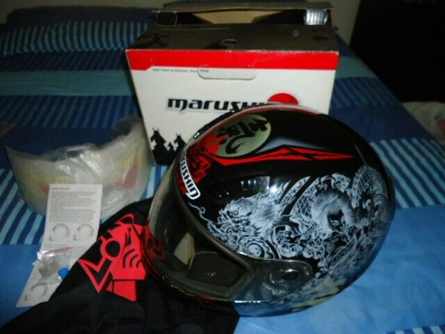Marushin Kouseido 999RS Size L Kevlar Helmet with Box and Helmet Bag