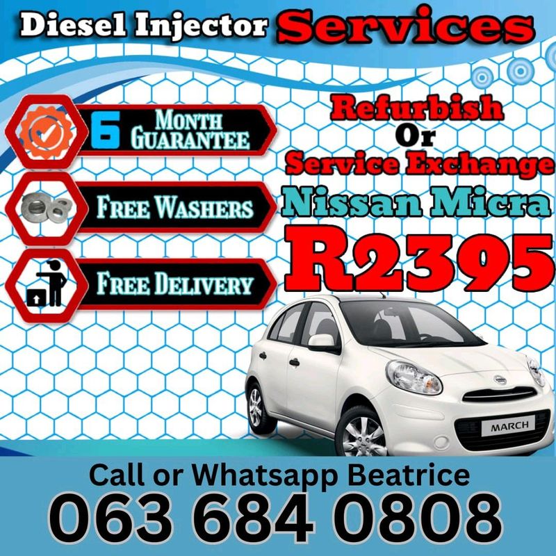 NISSAN MICRA 1.5 DIESEL INJECTORS FOR SALE WITH WARRANTY