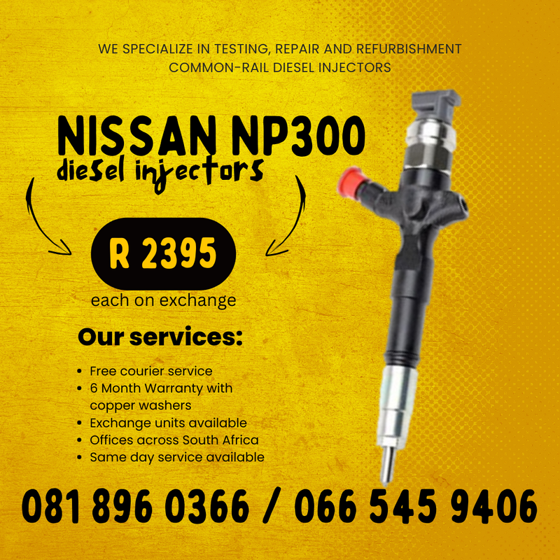 NISSAN NP300 DIESEL INJECTORS FOR SALE ON EXCHANGE