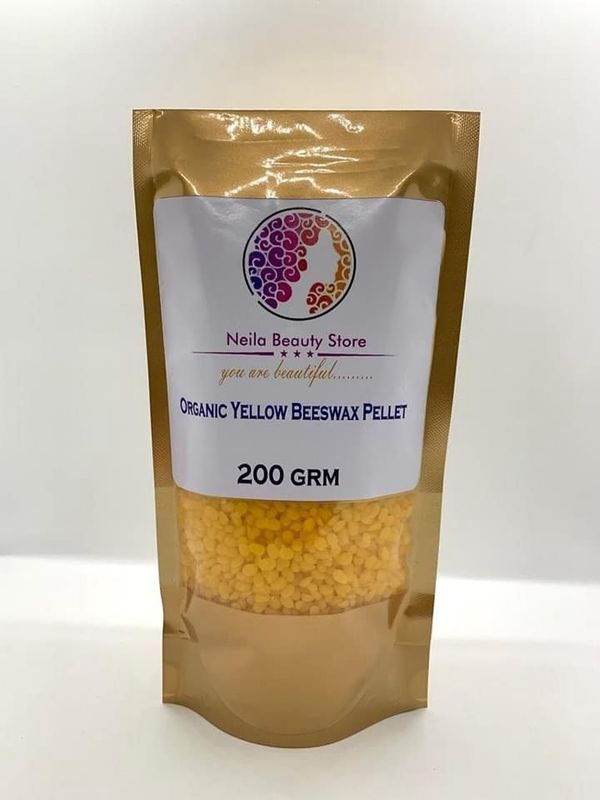 Organic yellow beeswax pellets 250grm