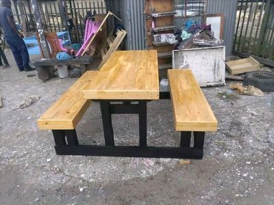 6 seater picnic benches available