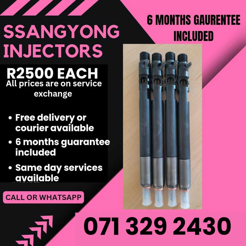 SSANGYONG REXTON 2.7 INJECTORS FOR SALE WITH WARRANTY