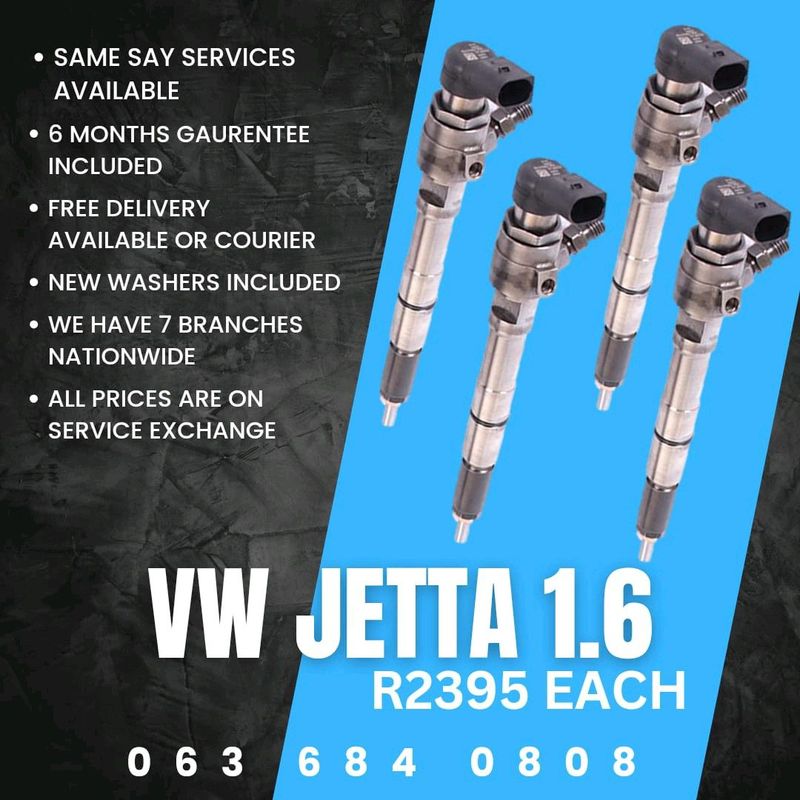 VW JETTA 1.6 DIESEL INJECTORS FOR SALE WITH WARRANTY
