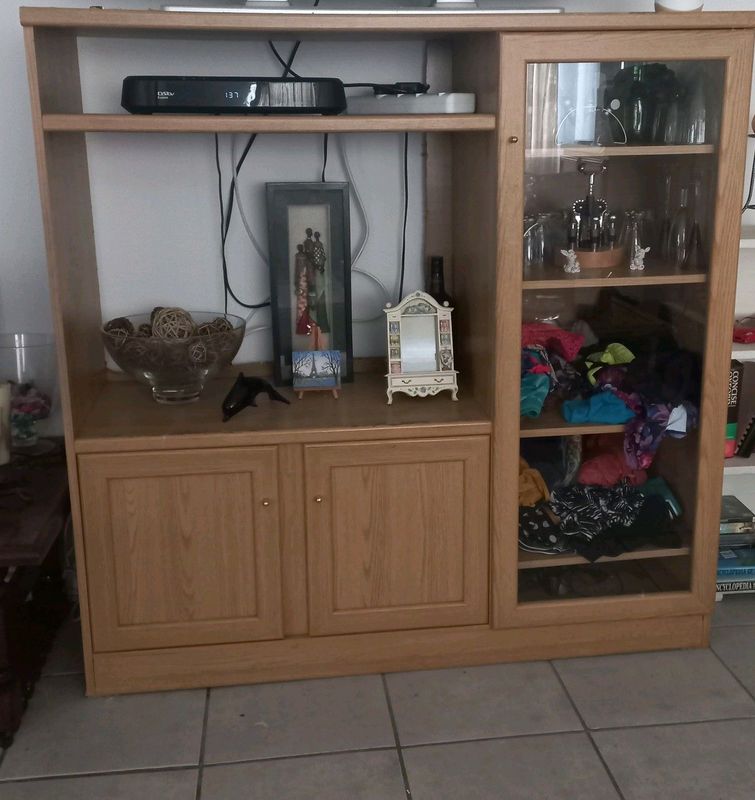 LOVELY TV CABINET AND SHELVES