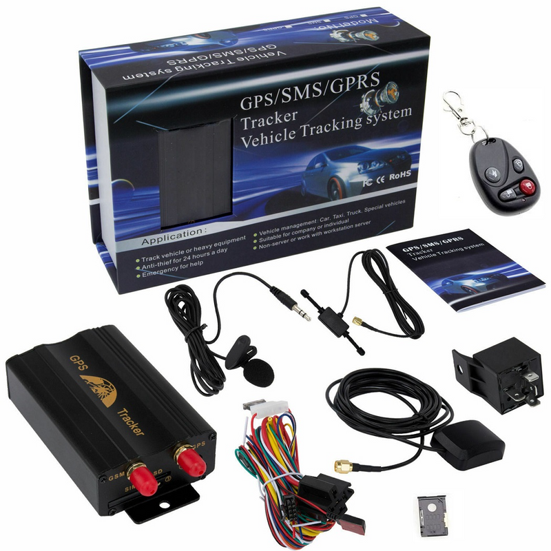 GSM/GPRS/GPS/SMS Vehicle Real-Time Tracking System with Remote Control, Support TF Card and more.NEW