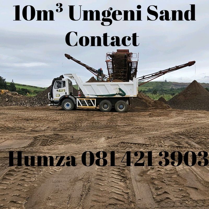 10m³ Umgeni Sand-plaster Sand-Building Sand-Concrete Stone-Fill Material-Rubble Removal