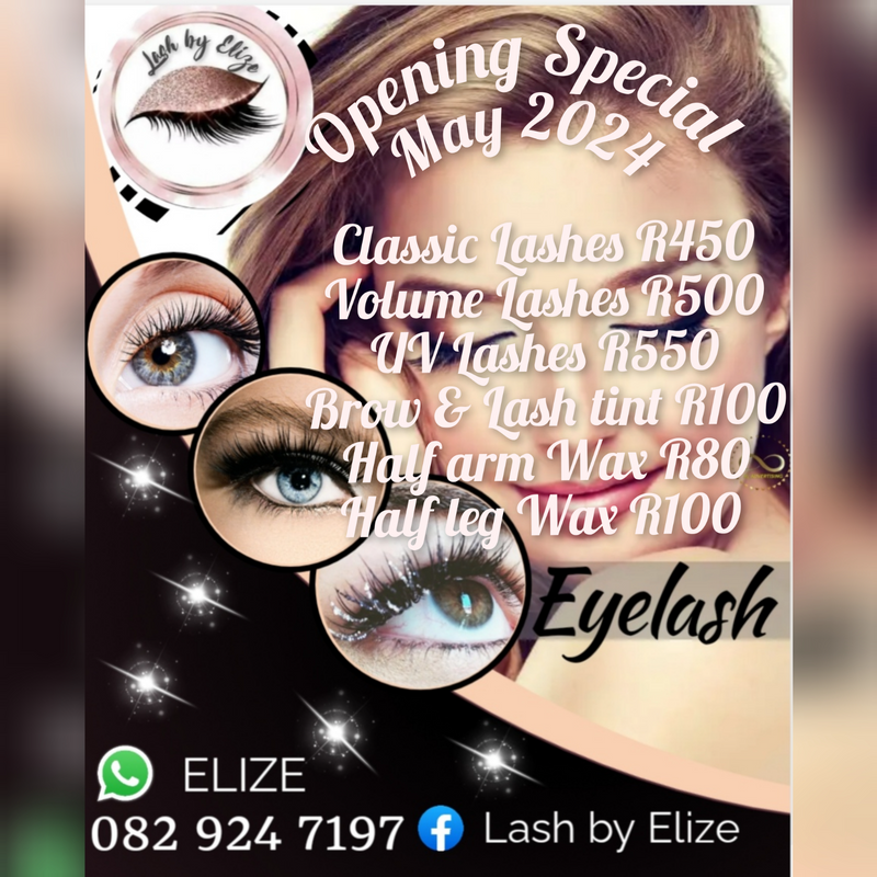 Lash Extentions, Body Waxing and Brow/ lash Tints.  Also Justine consultant!
