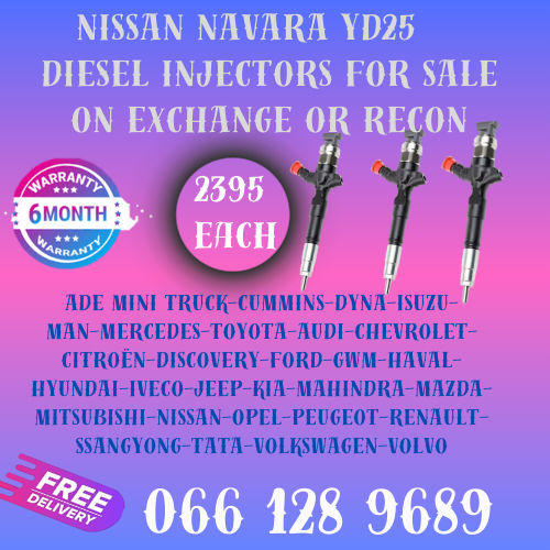 NISSAN NAVARA YD25 DIESEL INJECTORS FOR SALE ON EXCHANGE WITH FREE COPPER WASHERS