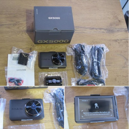 FineVu GX5000 1092x1080P Dual Dash Cam, 2 Channel Camera - 32GB (Front and back) UNUSED