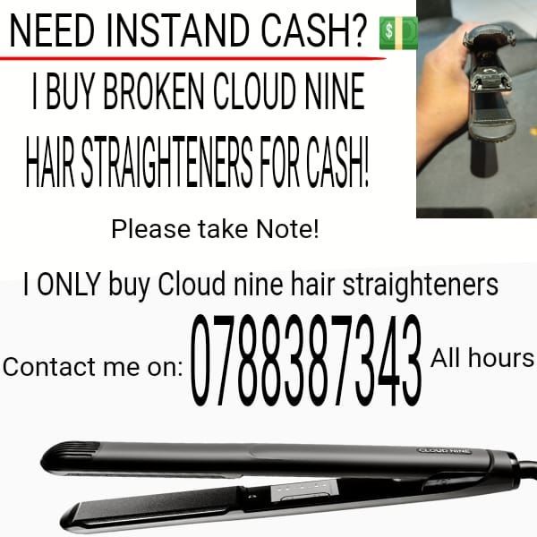 CASH OFFERED for broken cloud nine hair straightener