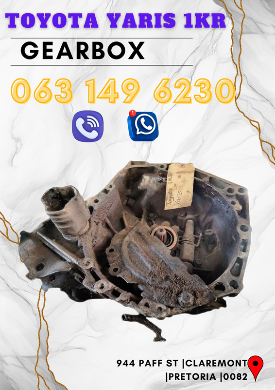 Toyota Yaris 1KR gearbox R4500 Call me 063 149 6230