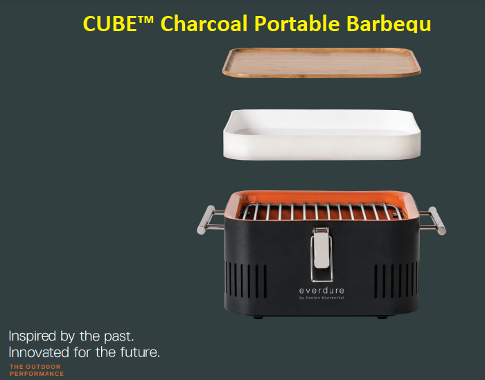 EVERDURE CUBE: THE EASY CHARCOAL BRAAI ON THE GO.