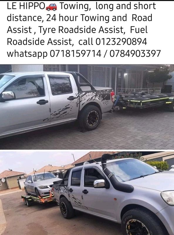  towing, long and short distance, 24 hour towing and road assist , tyre roadside assist, fuel roads