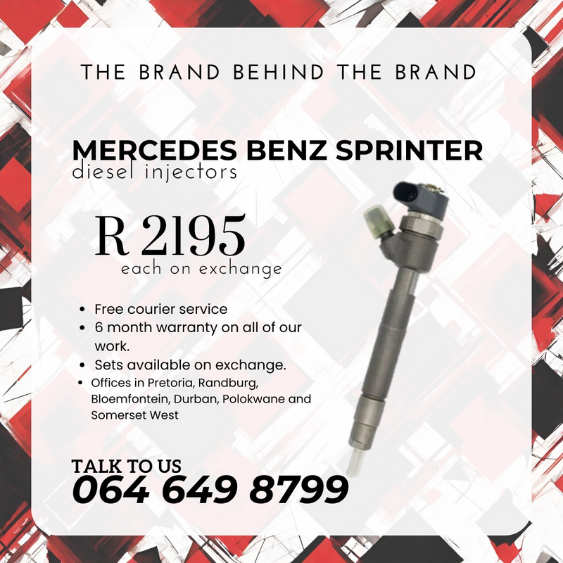 Mercedes Benz Sprinter diesel injectors for sale