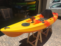 SEAFLO FISHING KAYAK WITH ROD HOLDER ORANGE >125KG 