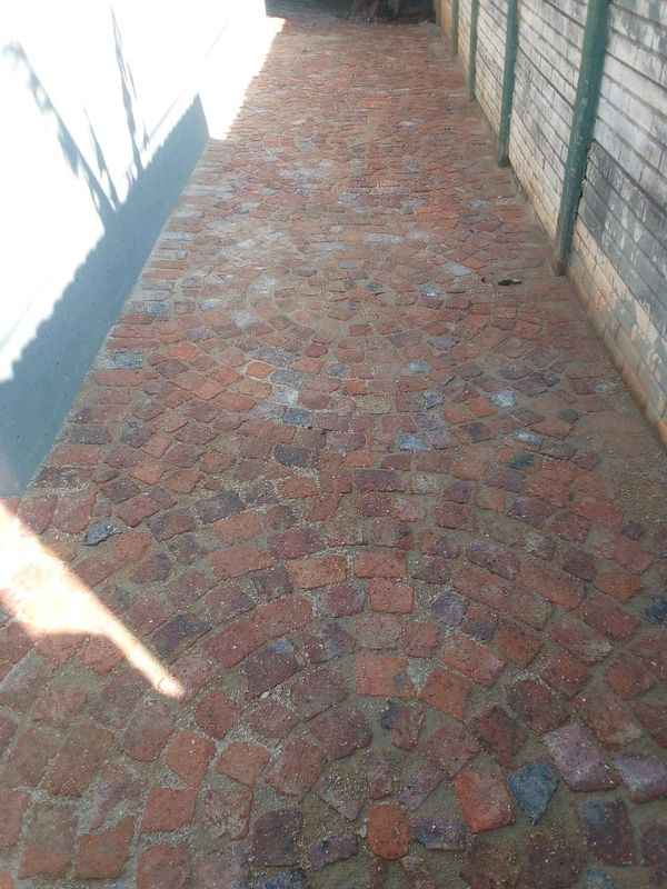 Half brick paving