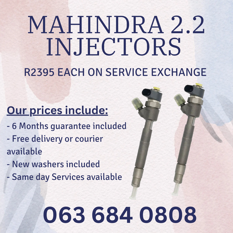 MAHINDRA 2.2 DIESEL INJECTORS FOR SALE WITH WARRANTY