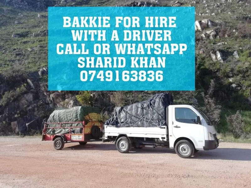 Carow bakkie for hire for furniture removals