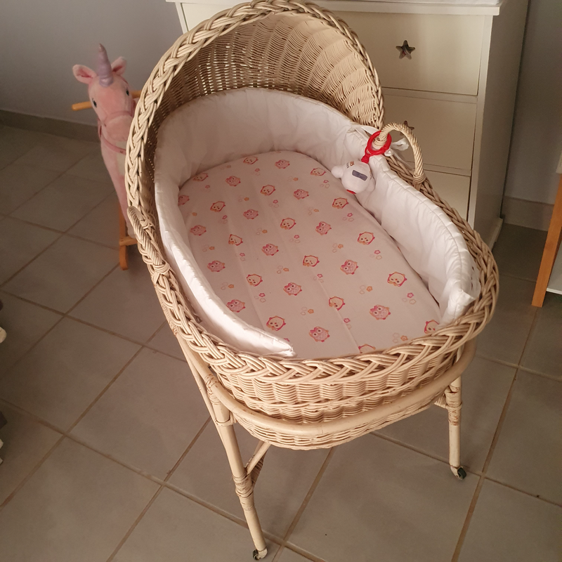 Moses Basket Baby Crib on Stand