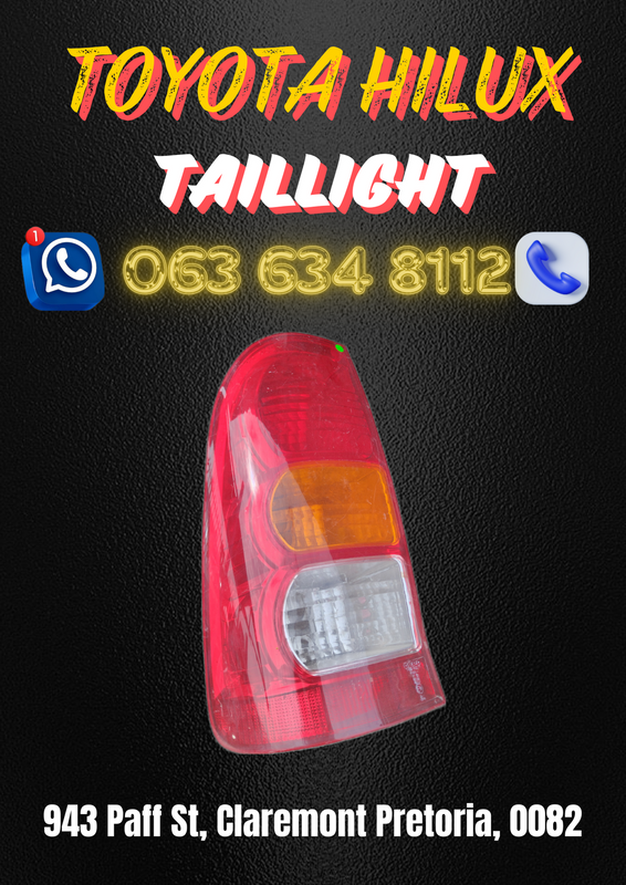 Toyota Hilux taillight Call me for more spares 0636348112