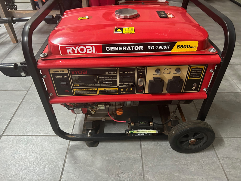 Ryobi 7,5KVa Generator
