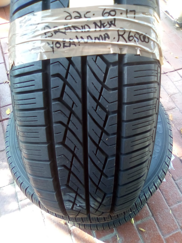 4xBrand new Yokohama tyres 225/60/17