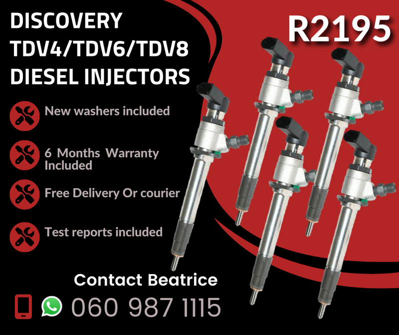 LAND ROVER DISCOVERY DIESEL INJECTORS FOR SALE WITH WARRANTY