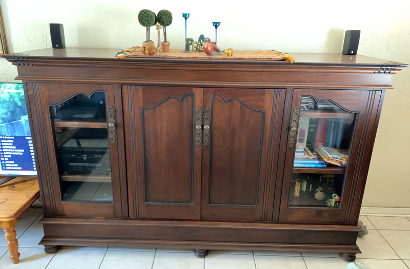 Whetherlys Dark Wood TV Entertainment Cabinet