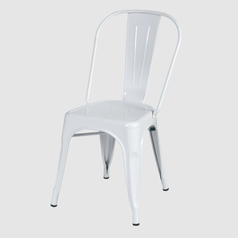 Metal Tolix Cafe Chair-White R699