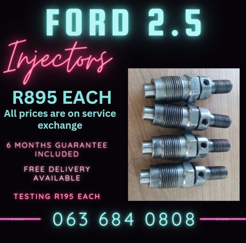 FORD RANGER 2.5 DIESEL INJECTORS FOR SALE WITH WARRANTY ON