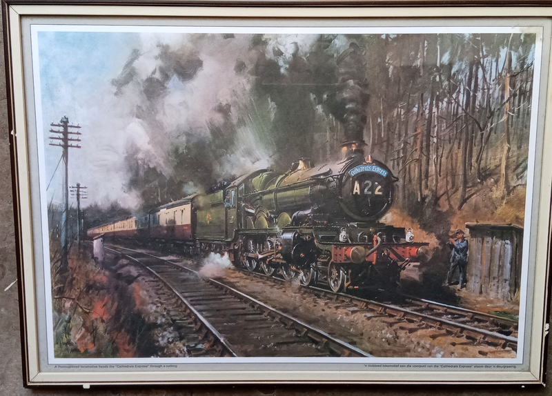 Framed railway art