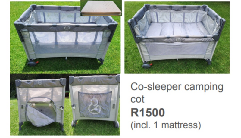Co-sleeper camping cot
