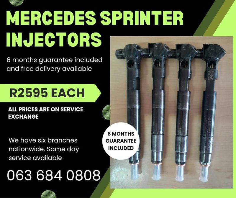 MERCEDES BENZ SPRINTER INJECTORS FOR SALE WITH WARRANTY ON