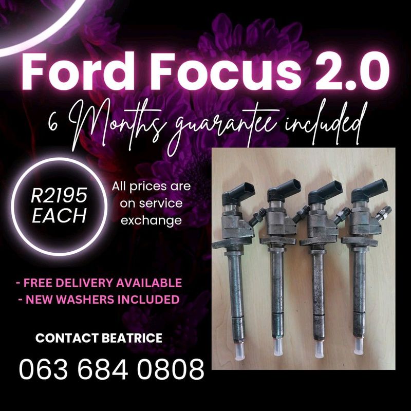 FORD FOCUS 2.0 DIESEL INJECTORS FOR SALE WITH WARRANTY