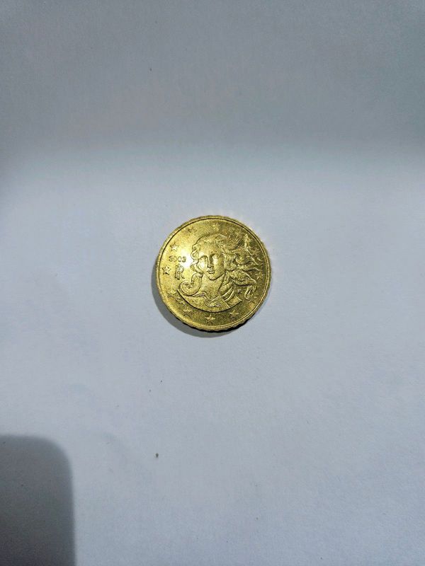 Rare 2002 Italy 10 Euro Cent Coin.