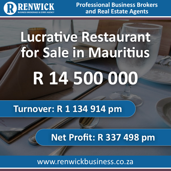 Business for Sale: Lucrative Restaurant in Mauritius