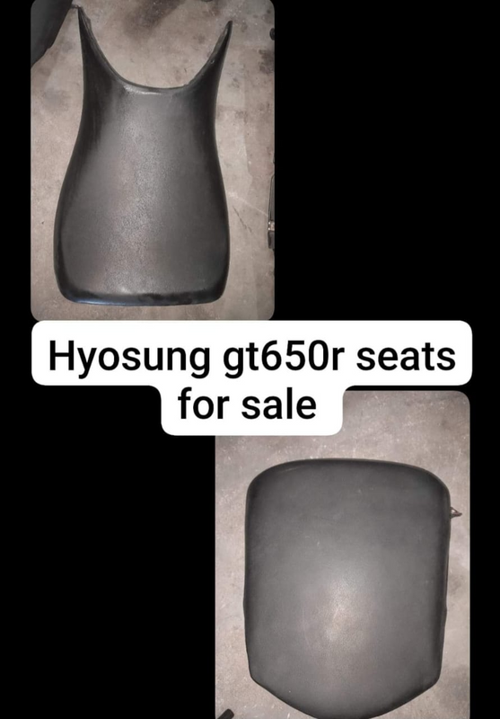 HYUOSING GT650 SEATS FORSALE AT TH MOTORCYCLE GRAVEYARD