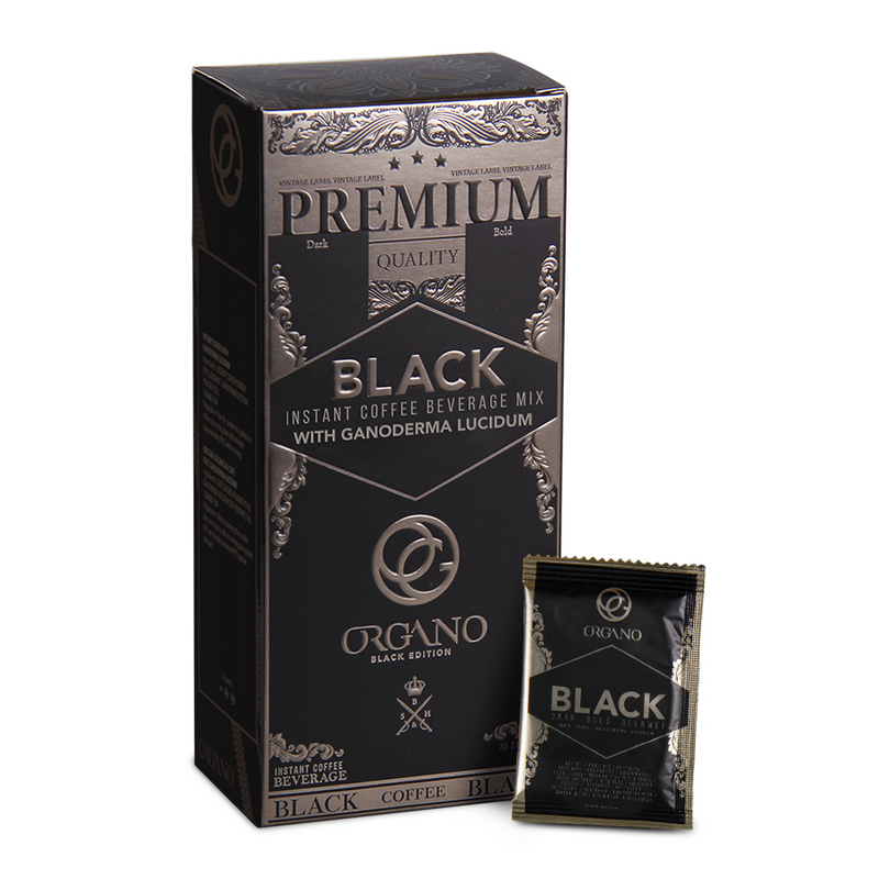 Organic Gourmet Black Coffee infused with Reishi Mushroom for Health Benefits delivery to your door