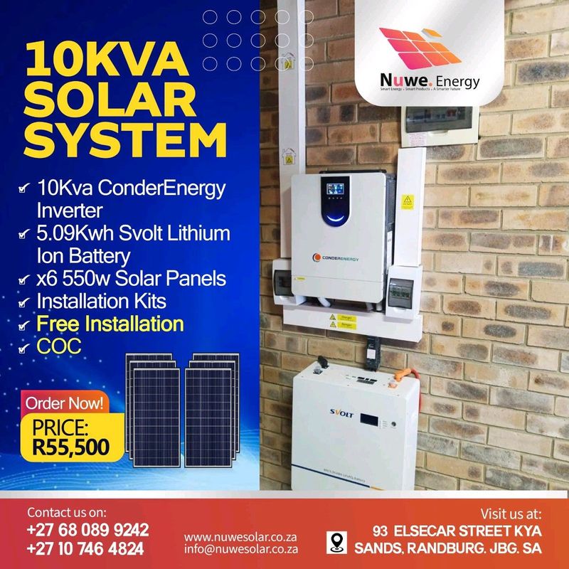 10 KVA SOLAR SYSTEM R55500