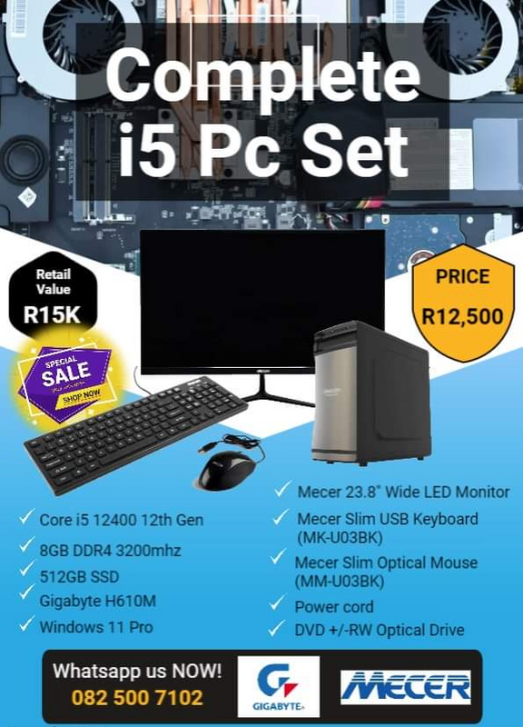 Mecer i5 PC Set