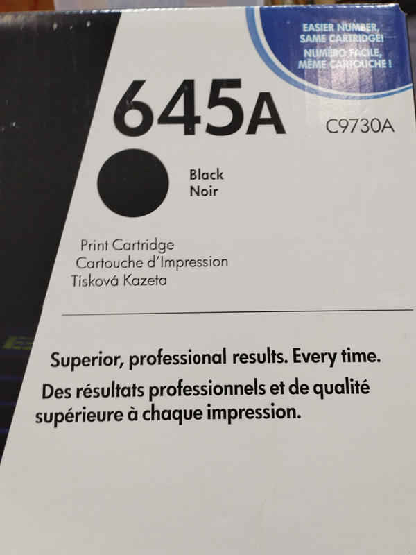 HP 645A / C9730A Black Noir LaserJet Toner Cartridge New