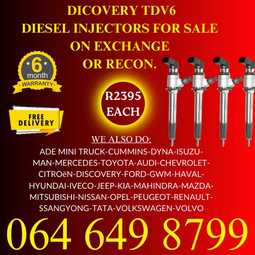 Discovery TDV6 diesel injectors for sale