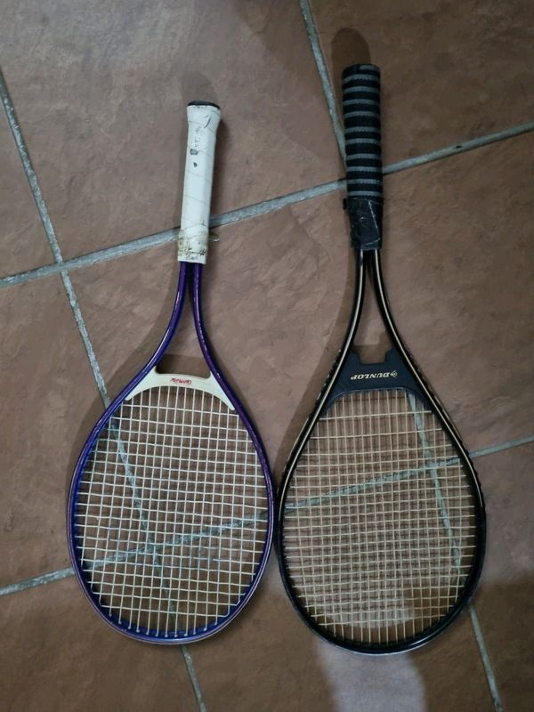 2 different tennis rackets both for R250