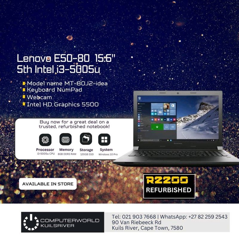 Lenovo E50 - 80 (Refurbished)